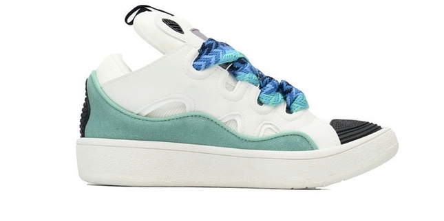 Lanvin Curb Sneakers 'White Green'