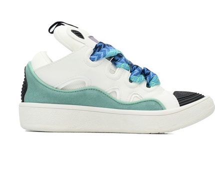 Lanvin Curb Sneakers 'White Green'