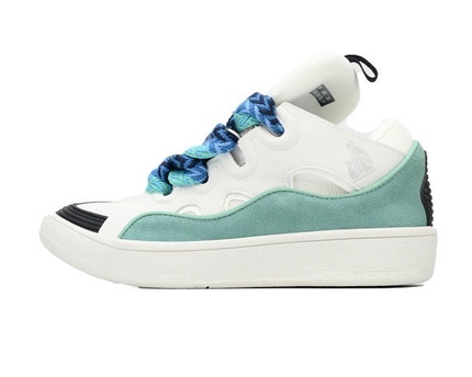 Lanvin Curb Sneakers 'White Green'