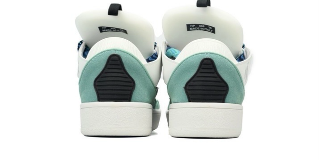 Lanvin Curb Sneakers 'White Green'