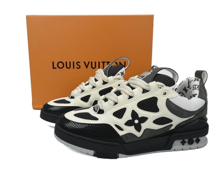 LV Black Sneakers 'black and white'