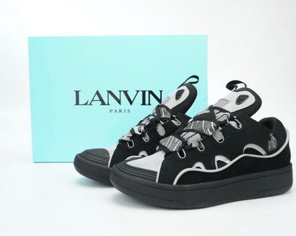Lanvin Curb Sneakers 'Black Grey'