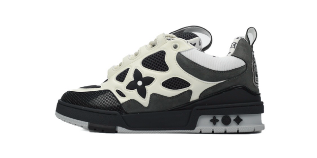 LV Black Sneakers 'black and white'