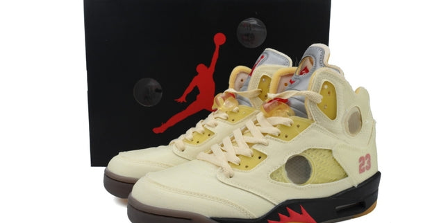 Off-White x Air Jordan 5 SP 'Sail'