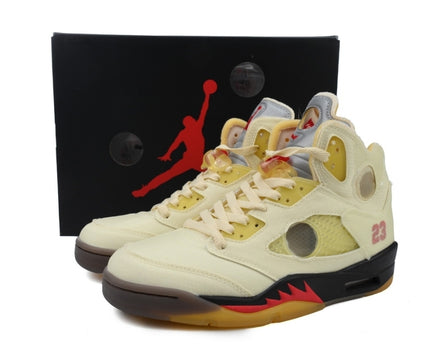 Off-White x Air Jordan 5 SP 'Sail'