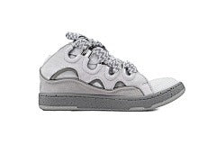 Lanvin Crub Sneakers Grey White High-Top Athletic Sneakers