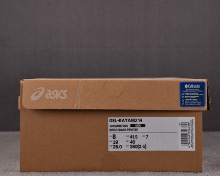ASICS GEL-Kinsei White Gold Athletic Running Shoes
